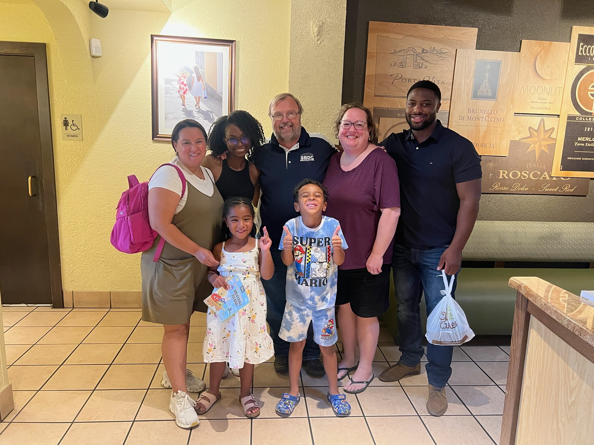 Rich Lyles with family in Abilene Texas